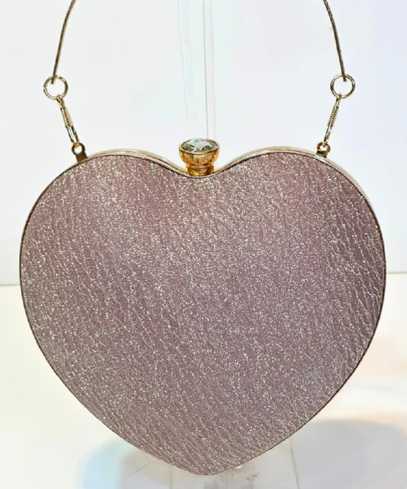 Heartfelt Glitter Clutch