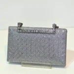 Sparkling Silver Rhinestone Clutch