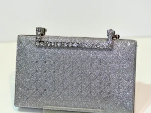 Sparkling Silver Rhinestone Clutch